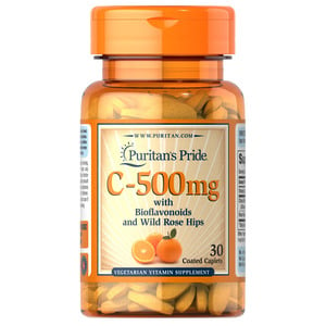 Puritan's Pride Vitamin C-500mg With Bioflavonoids & Wild Rose Hips 30pcs