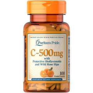 Puritan's Pride Vitamin C-500mg With Bioflavonoids & Wild Rose Hips 100pcs