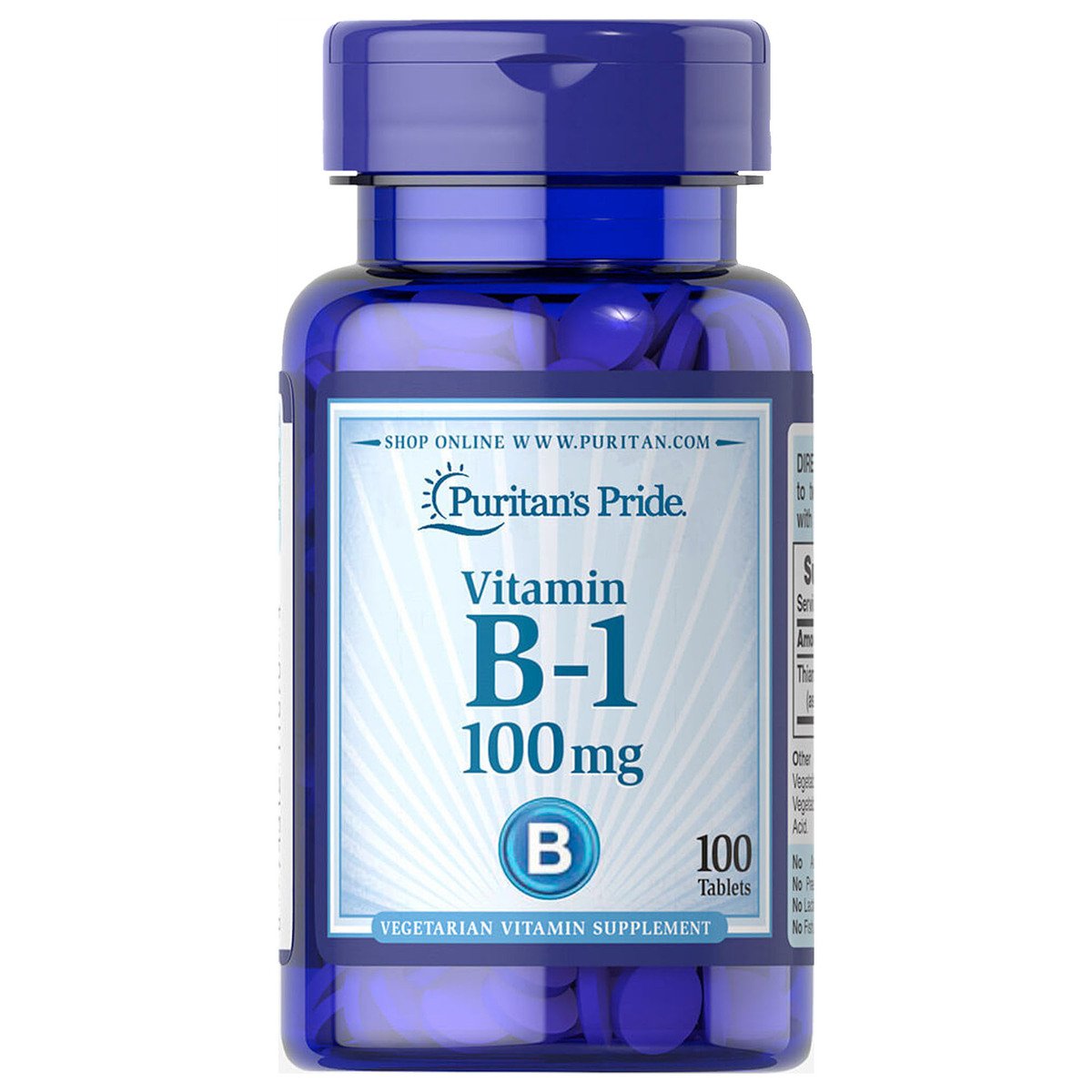 Puritan's Pride Vitamin B-1 100mg 100pcs
