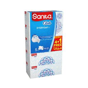 Sanita  Facial Tissue Silky Soft And Strong 2ply 5 x 170 Sheets