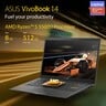 ASUS Vivobook S M413UA-EB043T, Slim Laptop, Ryzen 5-5500U 8GB RAM, 512GB PCIE G3 SSD, AMD UMA, 14.0 inch FHD (1920X1080) 16:9, Windows 10 Home, Indie Black