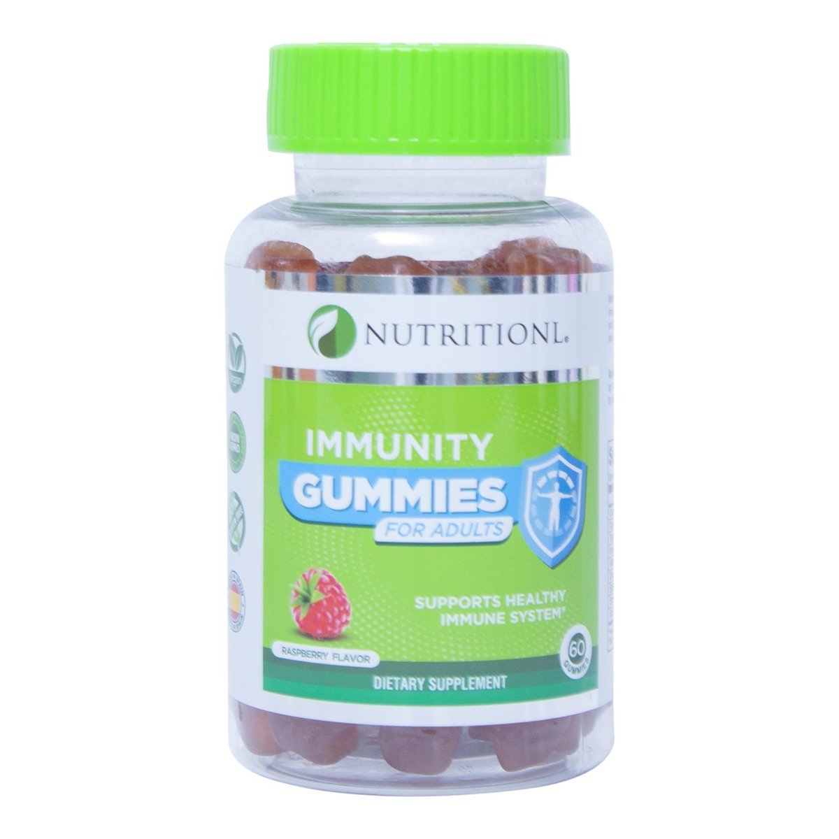 Nutritionl Raspberry Immunity Gummies For Adults 60 pcs