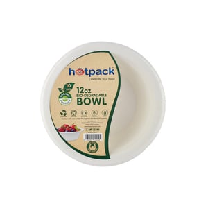 Hotpack Bowl Bio-Degradable Capacity 12oz 10pcs