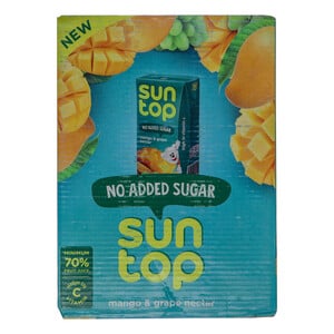 Suntop Mango & Grape Nectar No Added Sugar 18 x 125ml