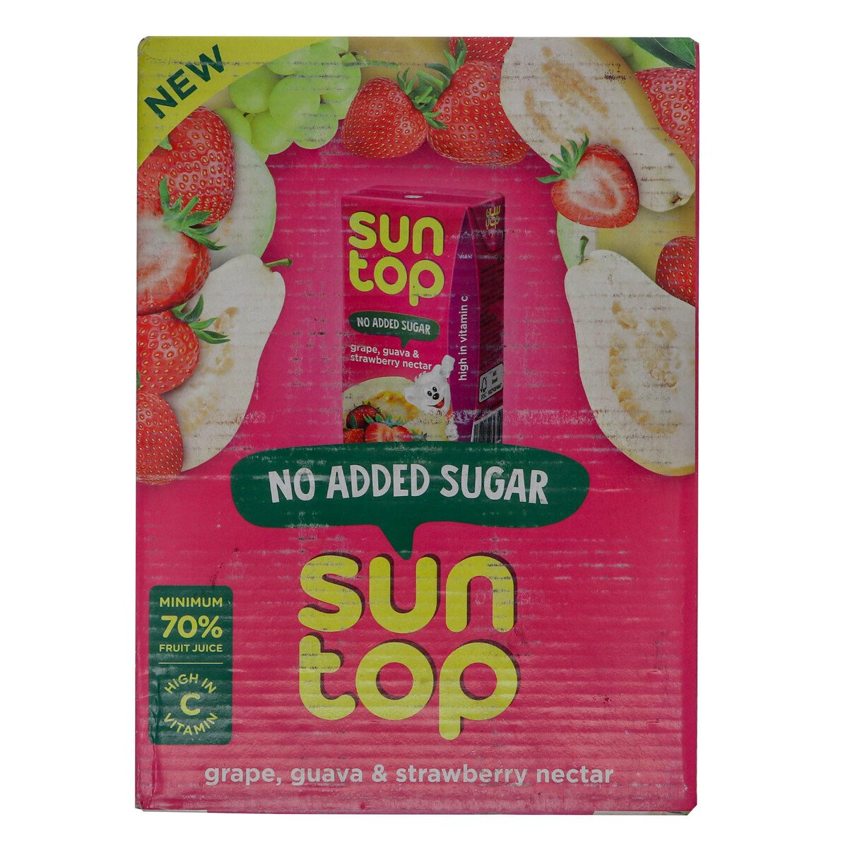 Suntop Grape, Guava & Strawberry Nectar No Added Sugar 18 x 125ml