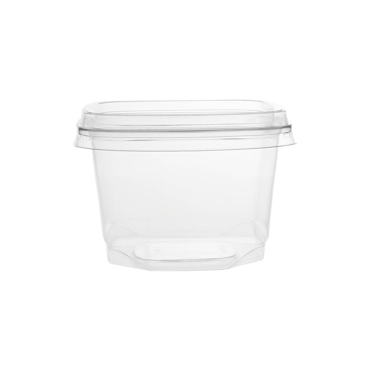 Hotpack PET Clear Deli Container Square With Lid Capacity 16oz 10pcs