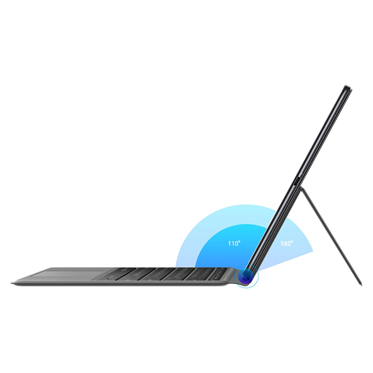 Huawei MateBook E D-W5821T Convertible 2 in 1 Laptop - 12.6” QHD AMOLED Touch Screen Display, 11th Gen Intel Core i5-1130G7 Processor, 8GB RAM, 256GB SSD, Intel UHD Graphics, Nebula Grey