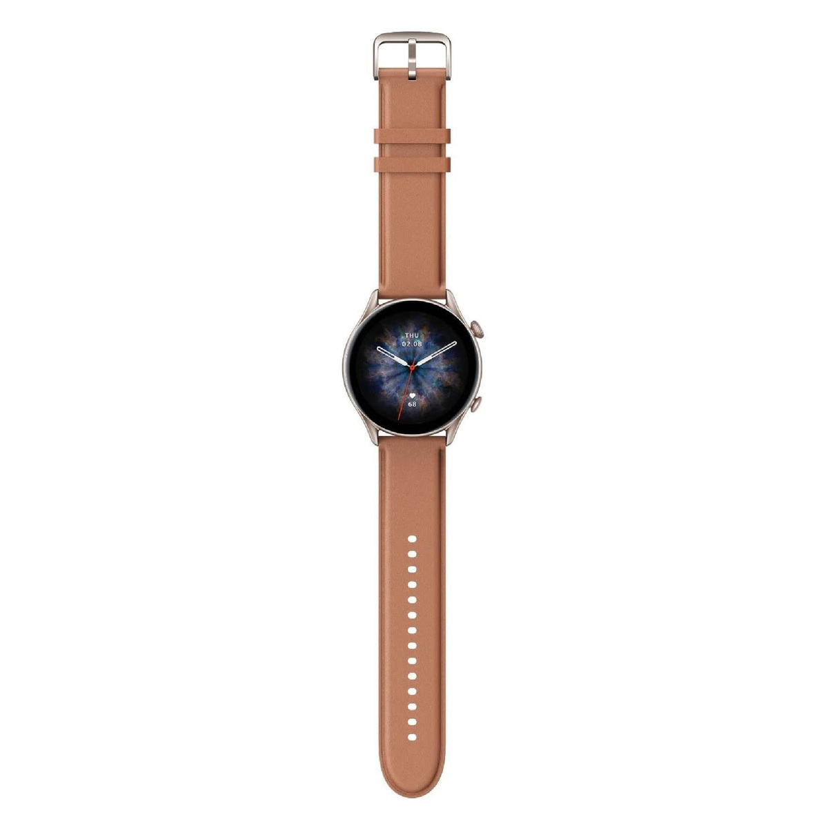 Amazfit GTR 3 Pro A2040-GTR-3-PRO-BROWN-LEATHER(Smart Watch for Android iPhone with Bluetooth Call Alexa GPS WiFi, Men's Fitness Tracker 150 Sports Modes, 1.45”AMOLED Display, Blood Oxygen Heart Rate Tracking)