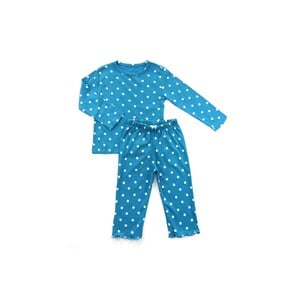 Eten Girls Pyjama Set Long Sleeve Blue SCC1GLP01, 18M