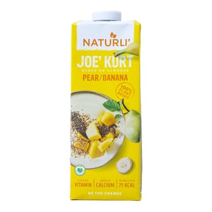 Naturli Pear & Banana Almond Based Joe Kurt 1Litre
