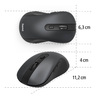 Hama MW-650 Wireless mouse Bluetooth®, Radio Optical Black 6 Buttons 2400 dpi(182617)