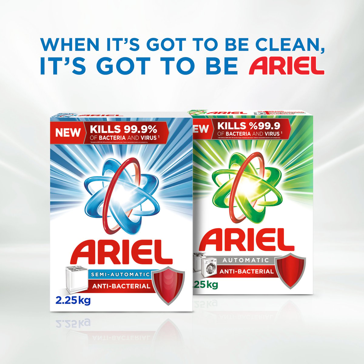 Ariel Semi Automatic  Anti-Bacterial Washing Powder 6.25 kg