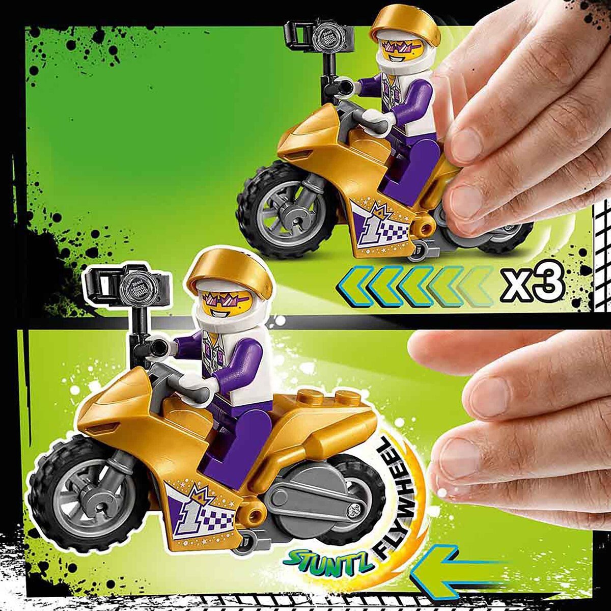 Lego 60309 City Selfie Stunt Bike Building Kit - 14pcs