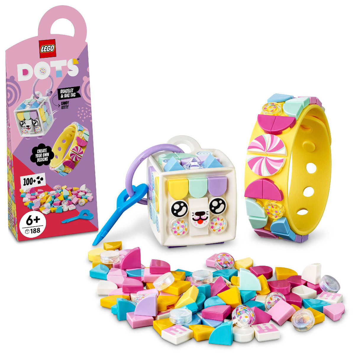 Lego Candy Kitty Bracelet & Bag Tag 41944
