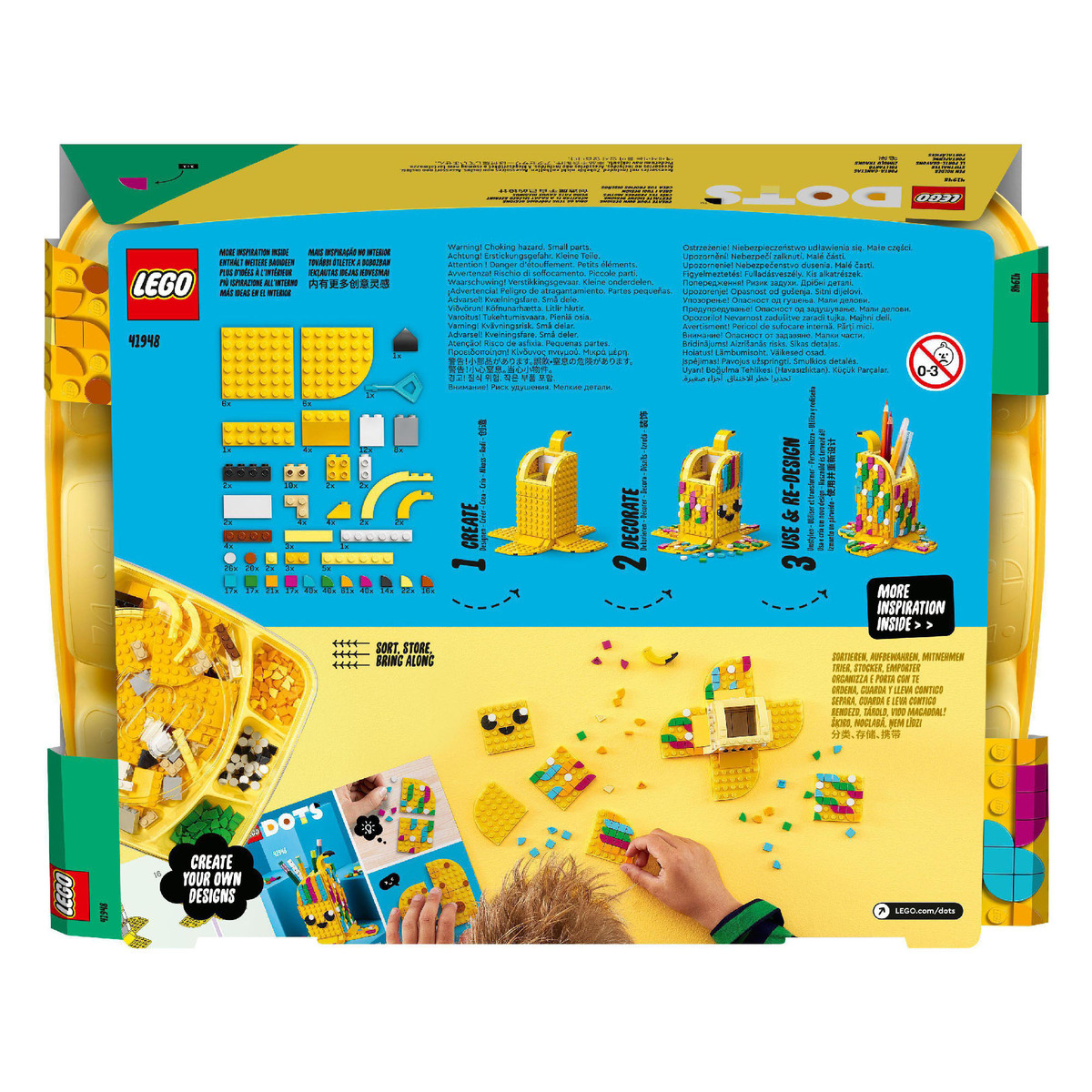 Lego Cute Banana Pen Holder 41948