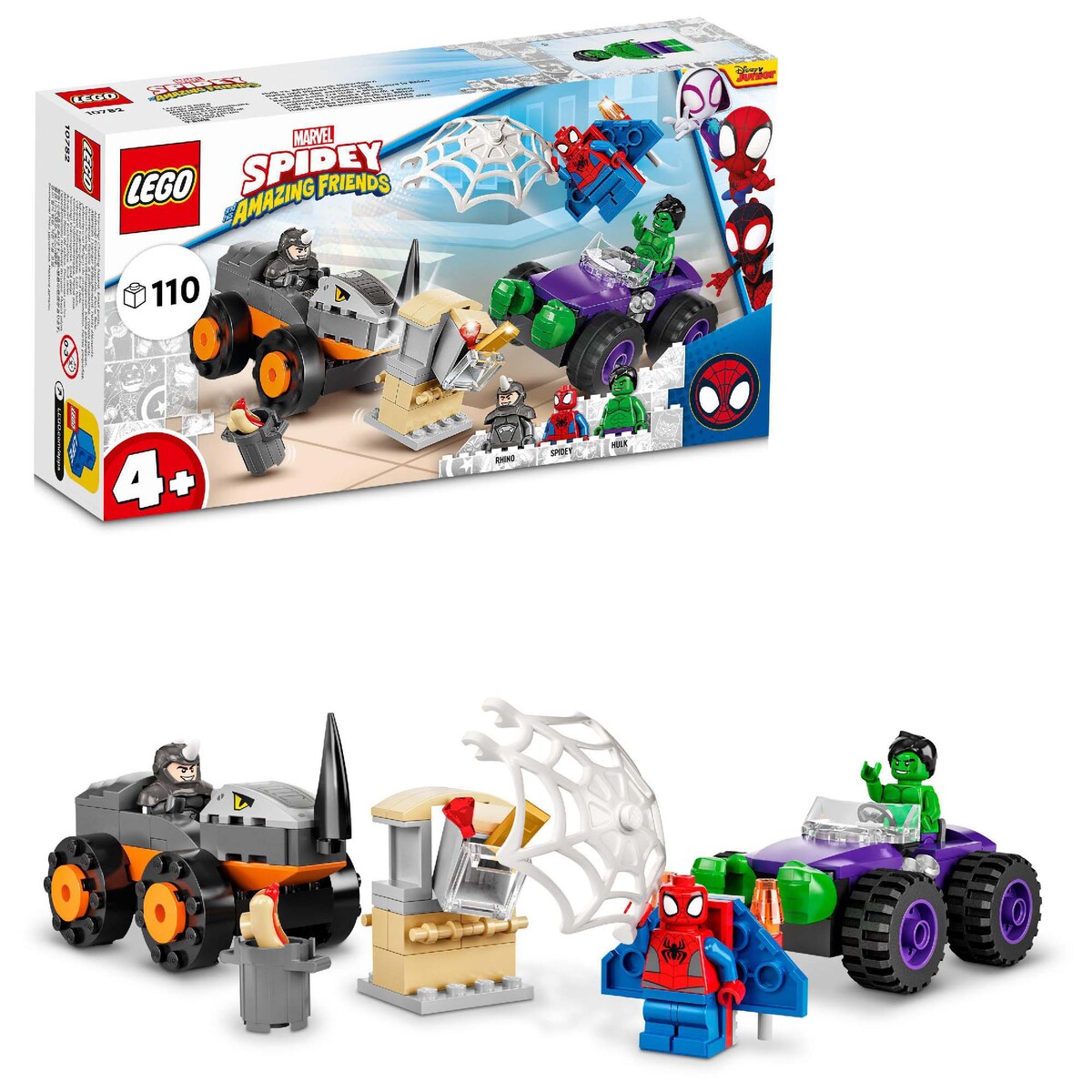 Lego Hulk vs. Rhino Truck Showdown 10782