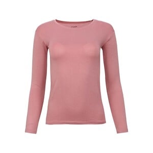 Eten Women's Body Fit T-Shirt Long Sleeve Pink, Large