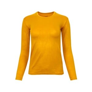 Eten Women's Body Fit T-Shirt Long Sleeve Yellow, Medium