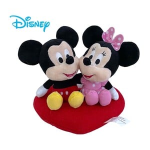 Disney Plush - Mickey & Minnie Mouse Heart Cushion 1001