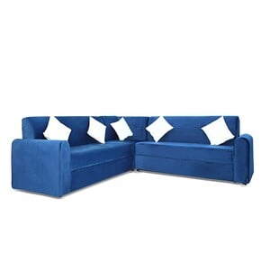Design Plus Fabric Corner Sofa Set 280x190cm DP02 Blue
