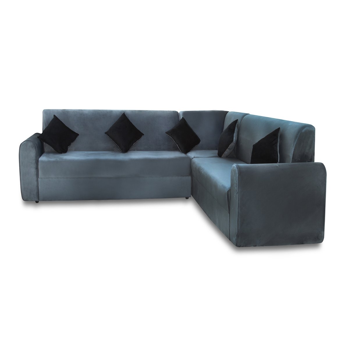 Design Plus Fabric Corner Sofa Set 280x190cm DP02 Grey