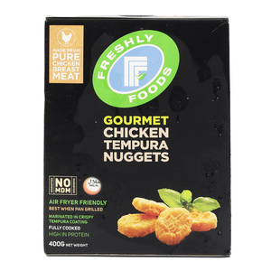 Freshly Foods Gourmet Chicken  Tempura Nuggets Value Pack 400g