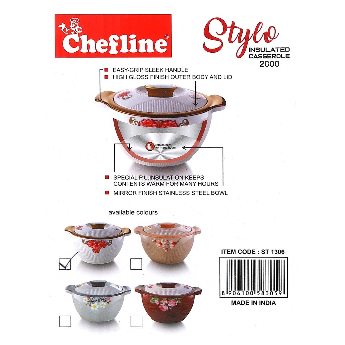 Chefline Plastic Hot Pot STYLO 2000JY