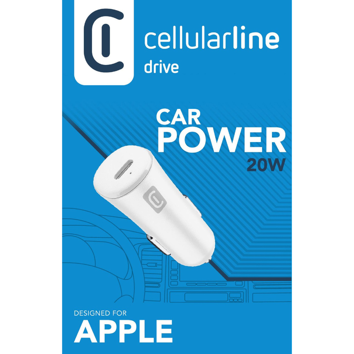Cellularline Car Charger CBRIPHUSBCPD