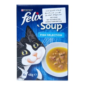 Purina Felix Fish Soup Catfood 6 x 48g