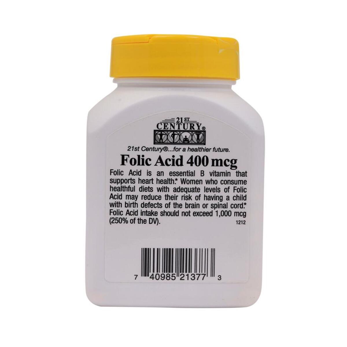 21st Century Folic Acid 400mcg 250 pcs