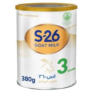 Buy Nestle S26 Goat Milk Stage 3, From 1-3 Years 380 g Online at Best Price | Baby milk powders & formula | Lulu UAE in Kuwait