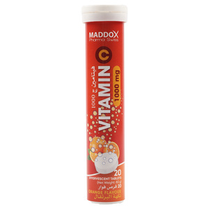 Maddox Vitamin-C 1000mg Orange 20pcs