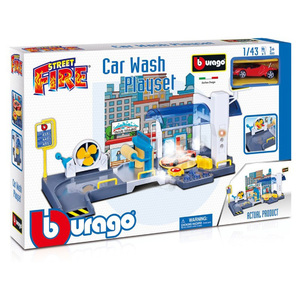 Bburago 1:43 Scale Street Fire Series Car Wash Playset 30406