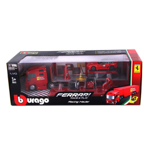Bburago 1:43 Scale Ferrari Race & Play Racing Hauler Set 31202