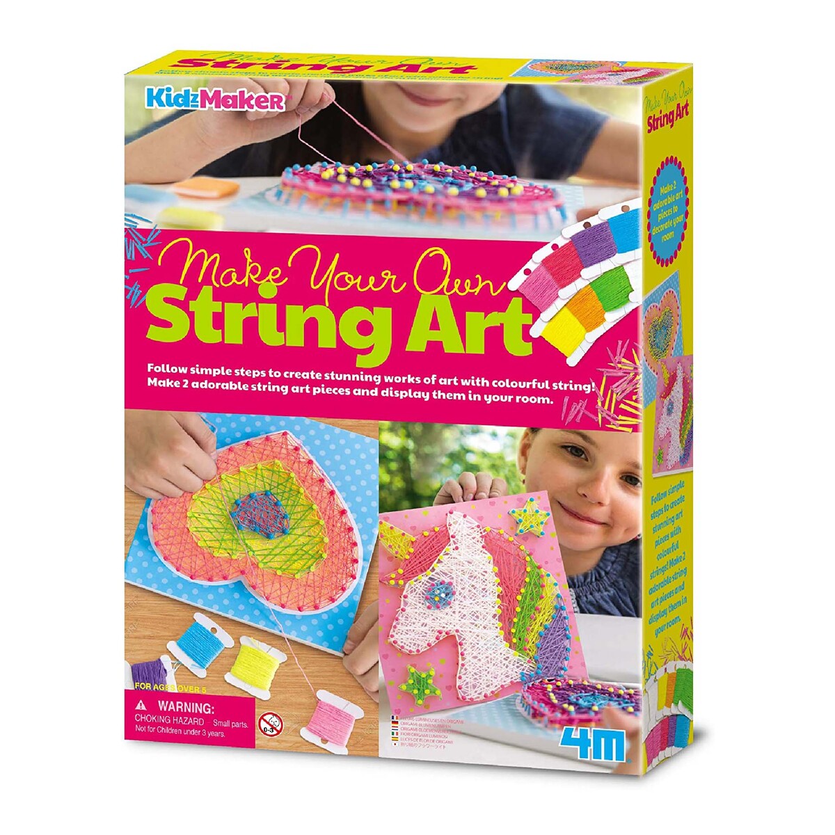 4M Make Your Own String Art, Multi Colour 48604752
