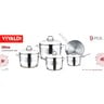 Vivaldi Stainless Steel Cookware Set 9pcs Milas