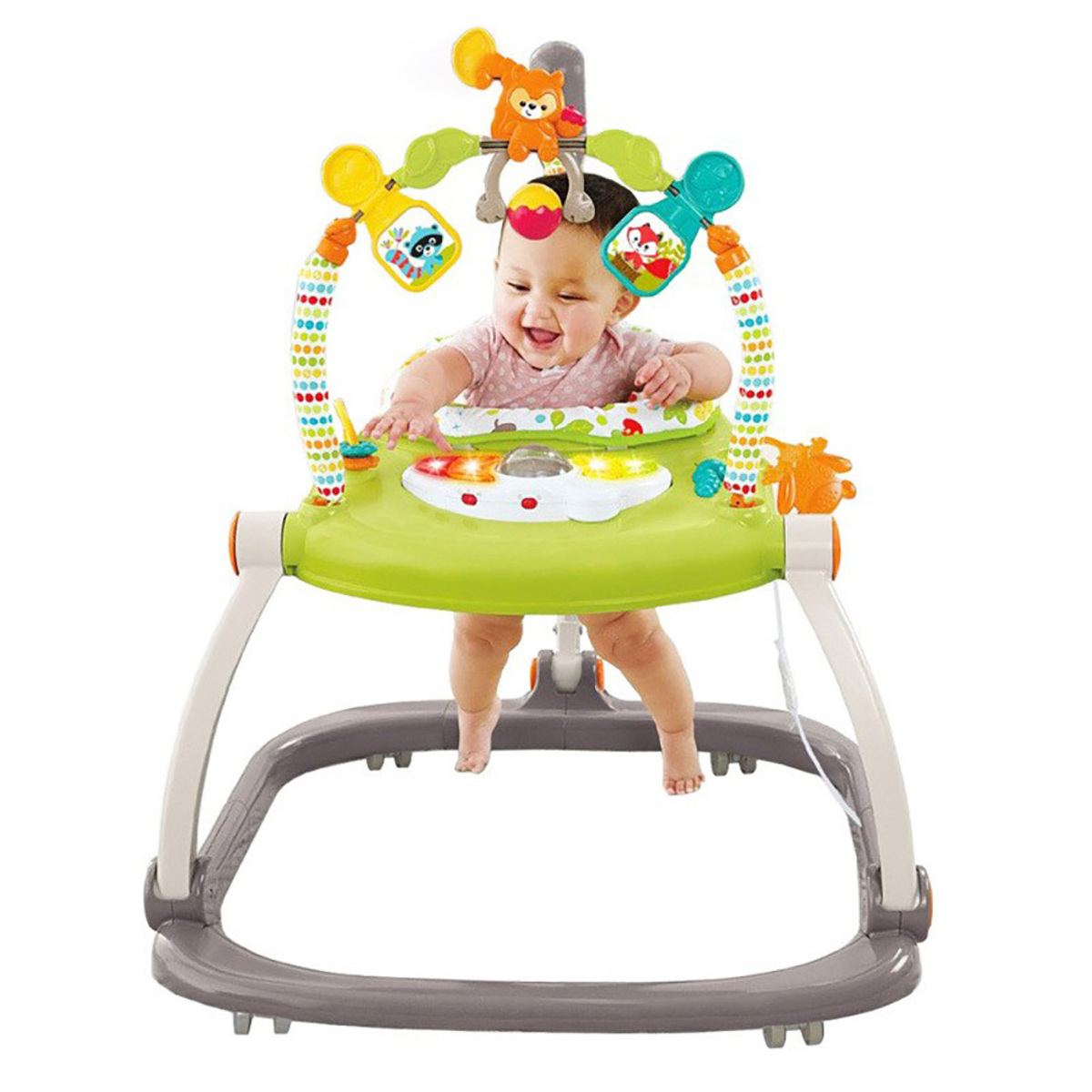 Yaya Duck Babylove Baby Walker Activity Jumping Chair 2-In-1 5912-Green