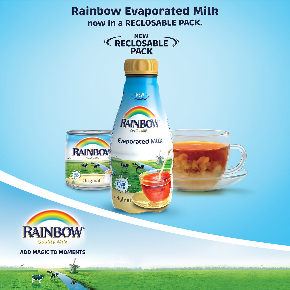 Rainbow Evaporated Milk 133 ml