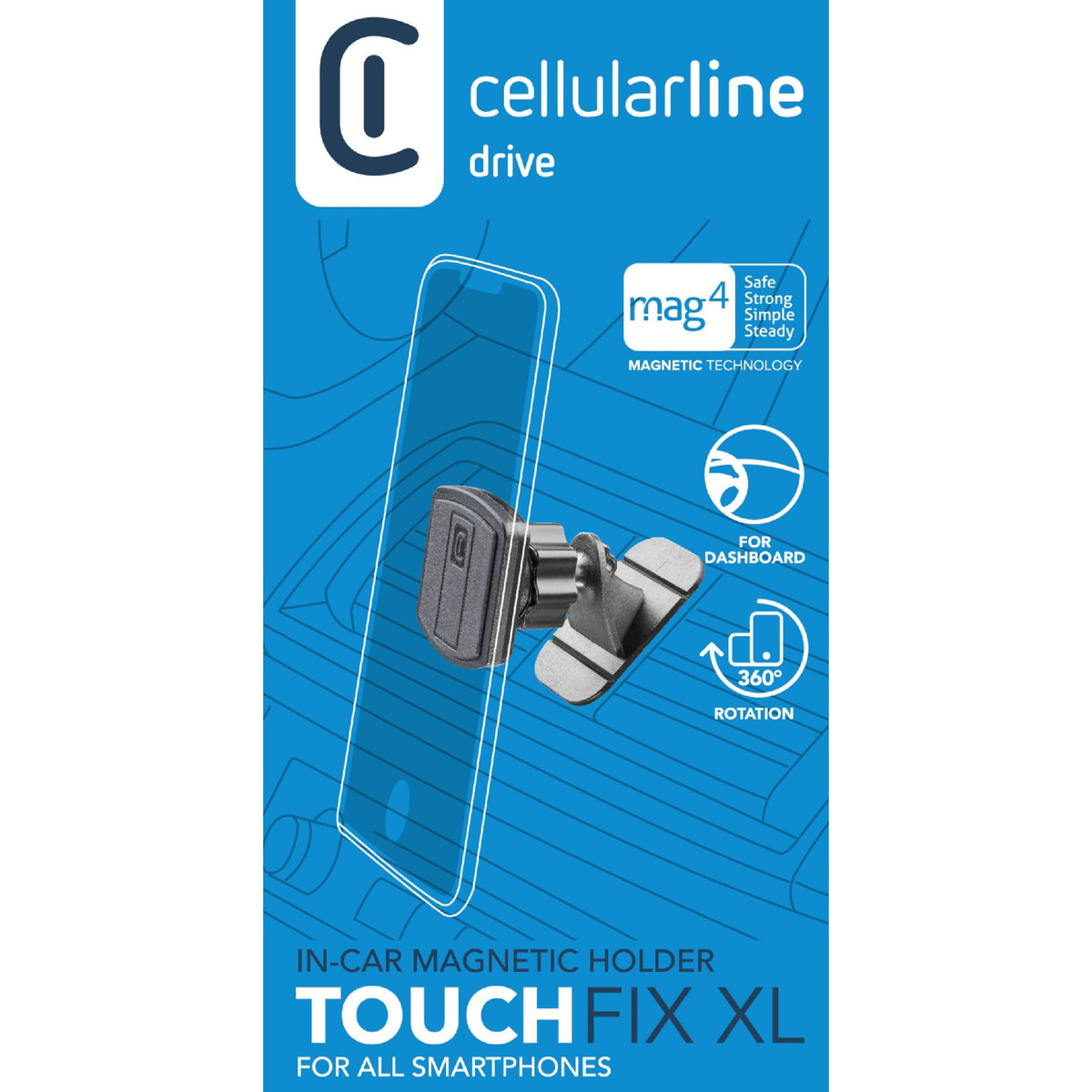 Cellularline Magnetic in-car Smartphone Holder MAG4ADH