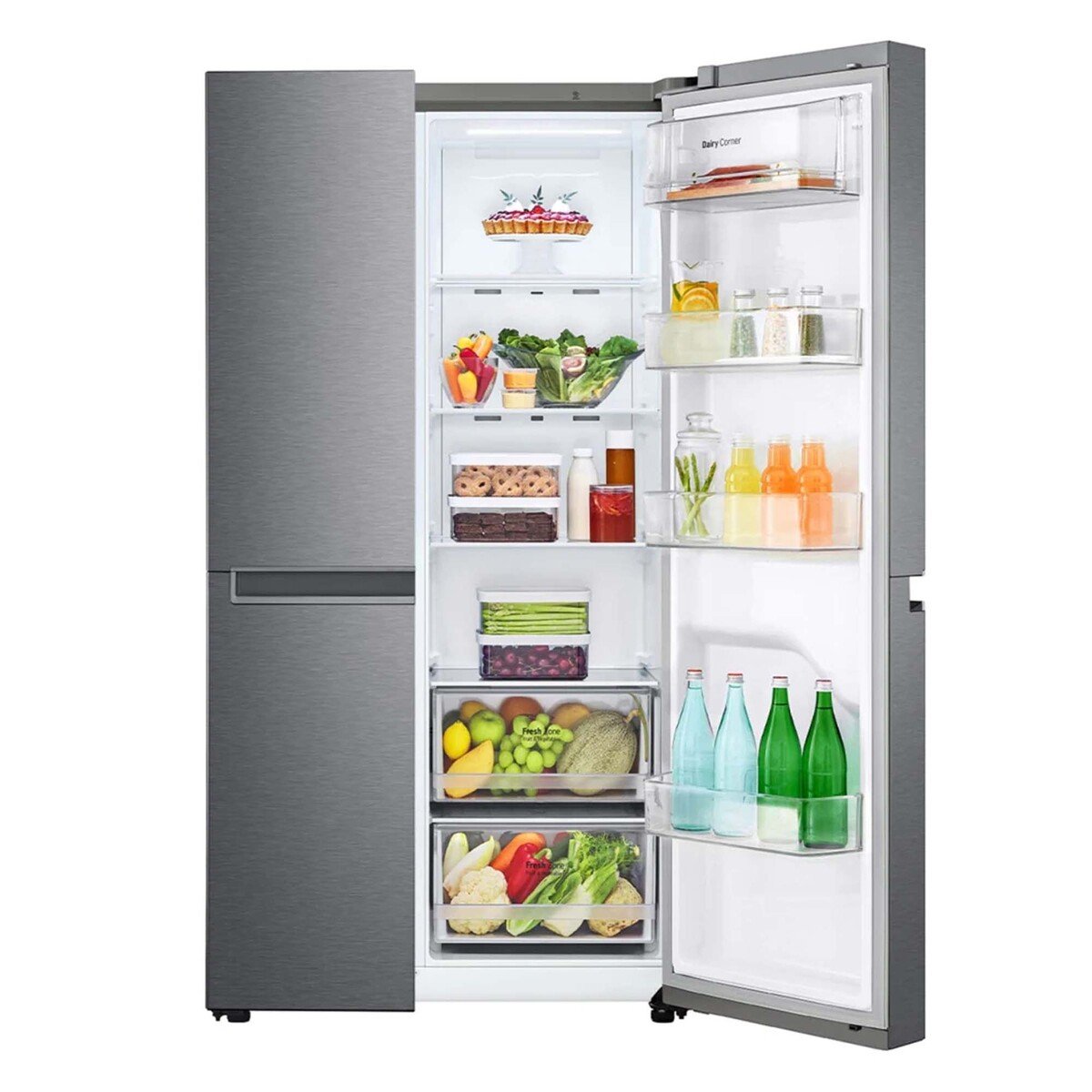 LG Side by Side Refrigerator GR-B267JQYL 688Ltr