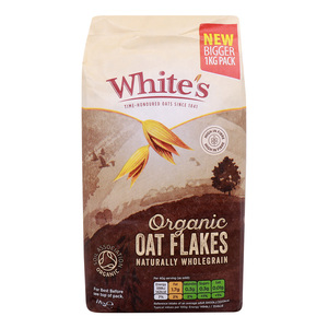 اشتري قم بشراء Whites Organic Oat Flakes 1 kg Online at Best Price من الموقع - من لولو هايبر ماركت Oats في الامارات
