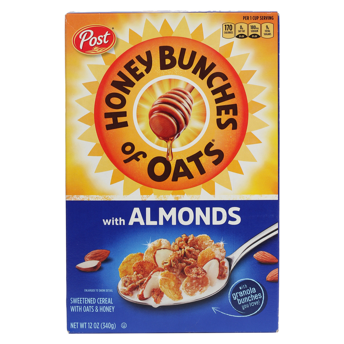 Buy Post Honey Bunches Of Oats Cereal With Almond 340 g Online at Best Price | USA | Lulu UAE in UAE