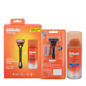 Gillette Fusion 5  2Up Razor + Icy Cool Shaving Gel 75ml