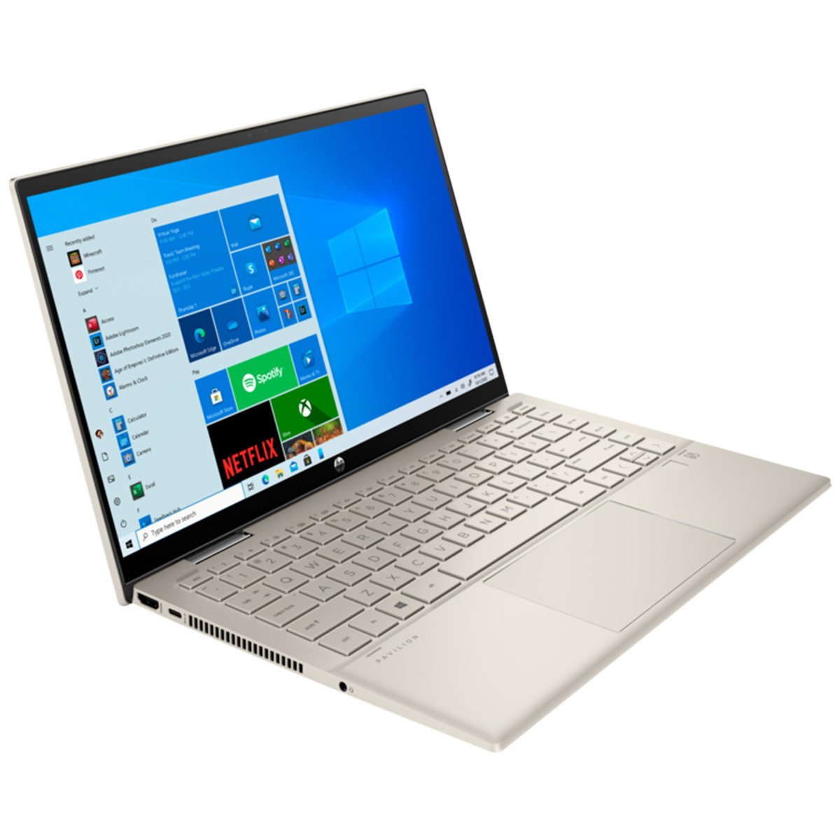 HP Notebook X360 14-DY0006NX Intel Core i5, 8GB RAM, 512GB SSD, 14 inch Touch Screen, Intel Iris X Graphics Integrated, Warm Gold