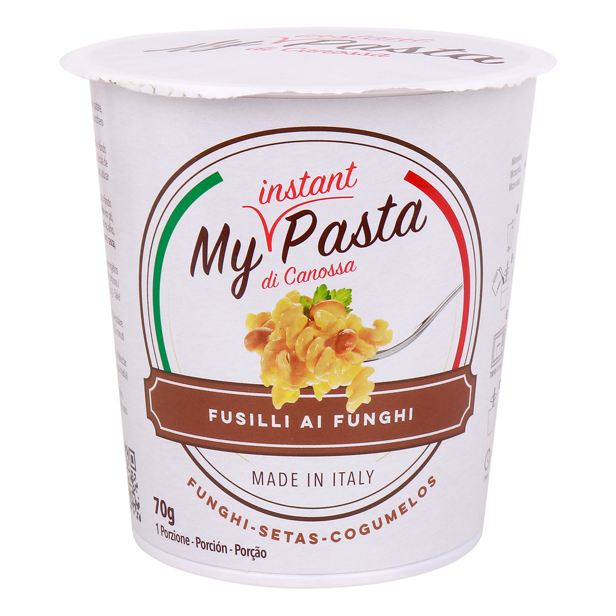 My Instant Pasta Cup With Fusilli Ai Funghi 70 g
