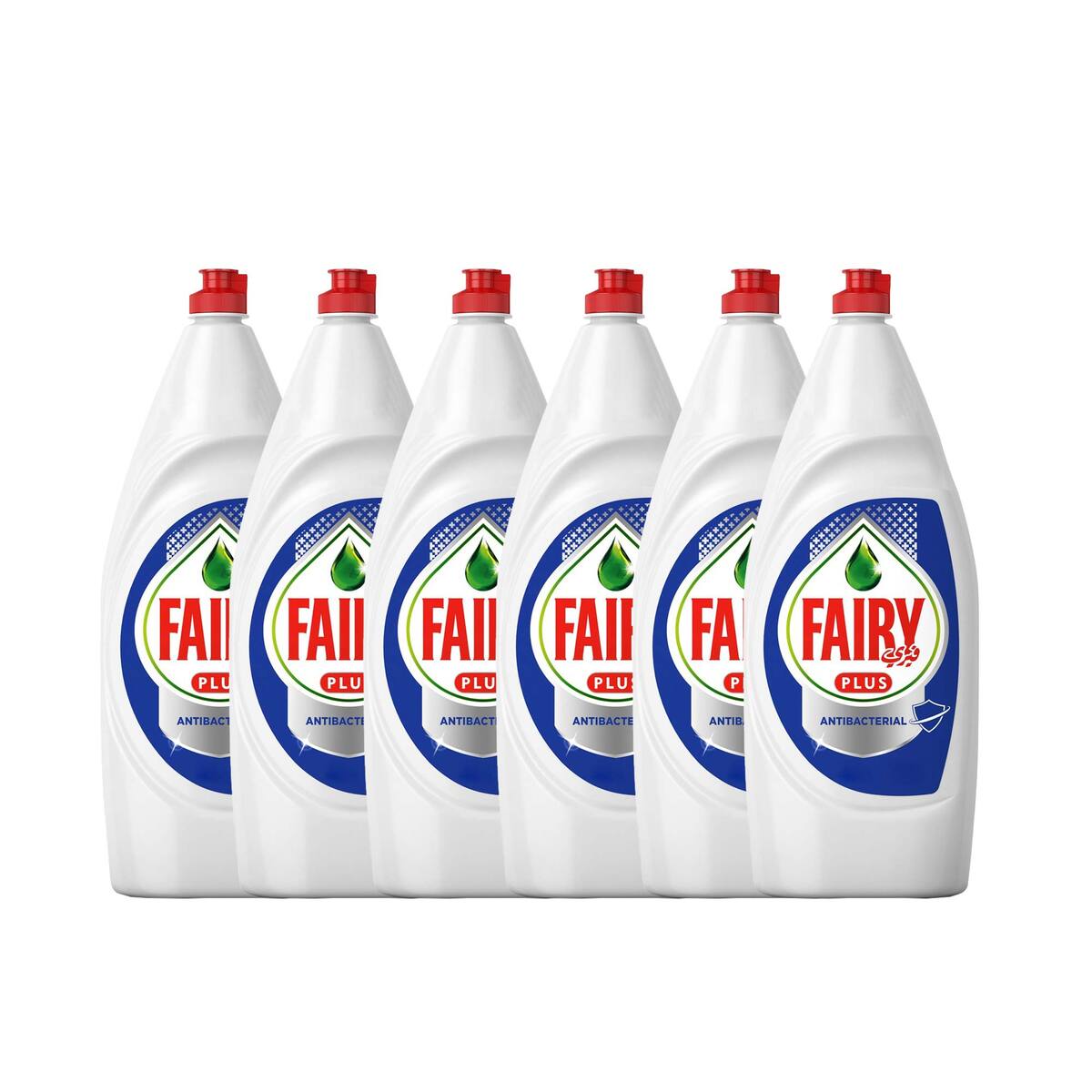Fairy Plus Dishwashing Liquid Soap  Antibacterial  Value Pack 6 x 600ml