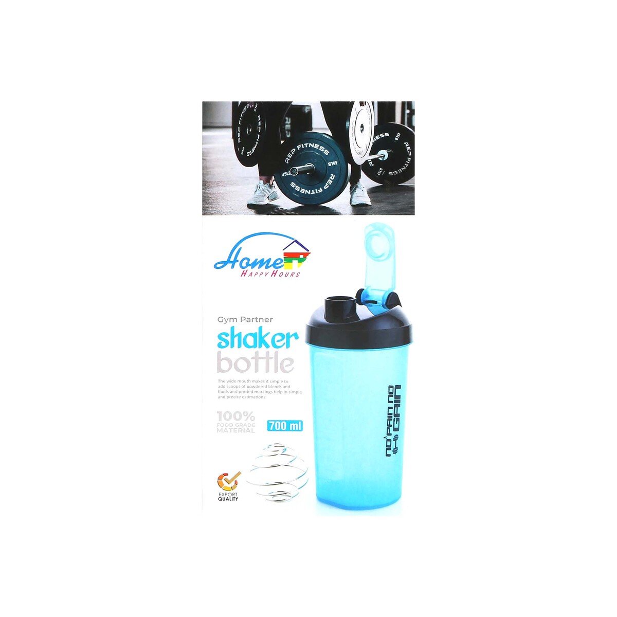 Home Gym Shaker Bottle 700ml Assorted India