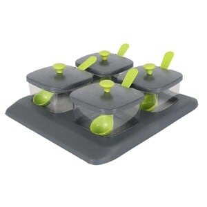 Home Festival Condiment 4pcs Set  With Tray