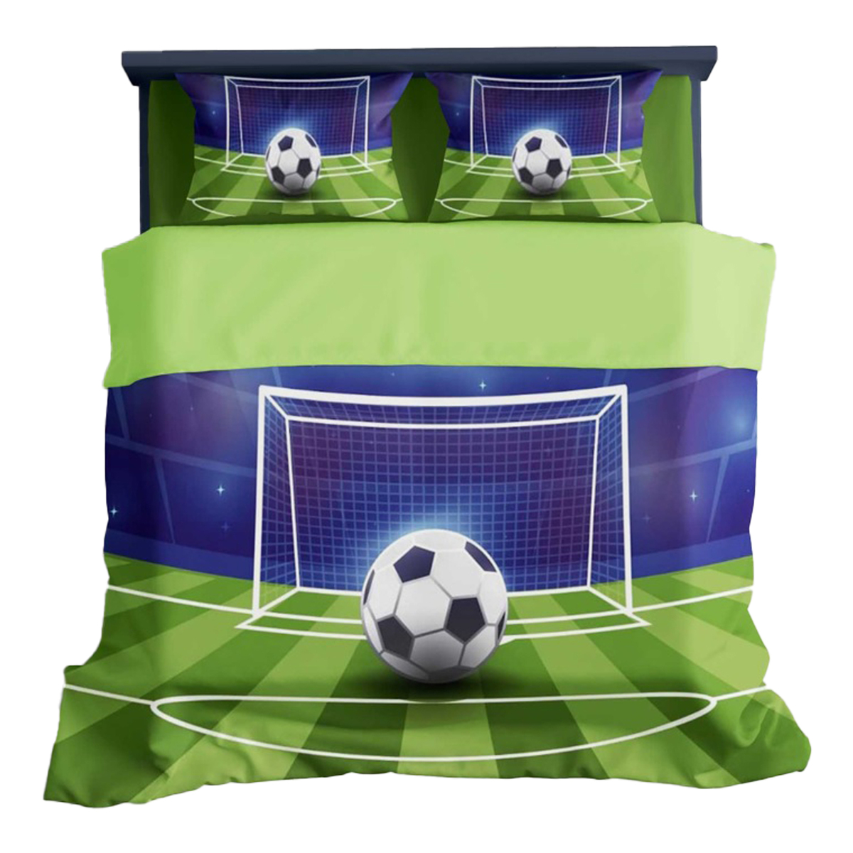 Maple Leaf Foot Ball Comforter 3pc Set 160x240cm  Assorted