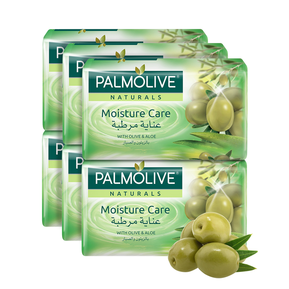 Palmolive Naturals Bar Soap Aloe Extract & Olive Oil Value Pack 6 x 170 g